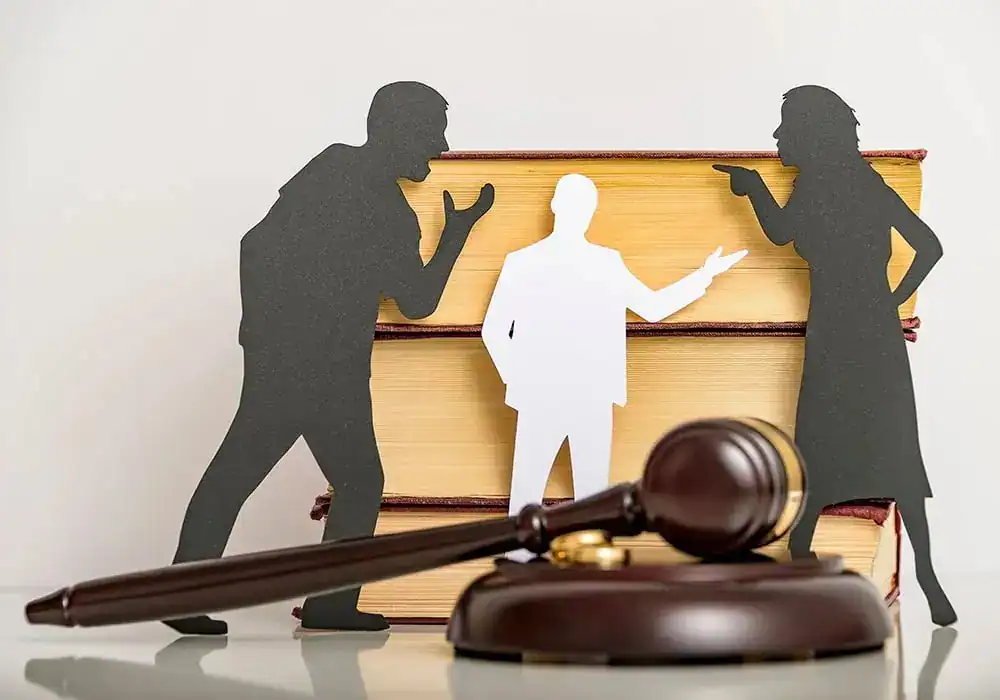 image of couple arguing through divorce Hatfield