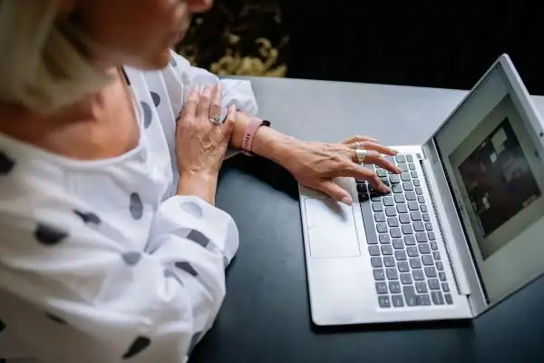 Image of woman attending online mediation Hatfield services from Barker Mediation